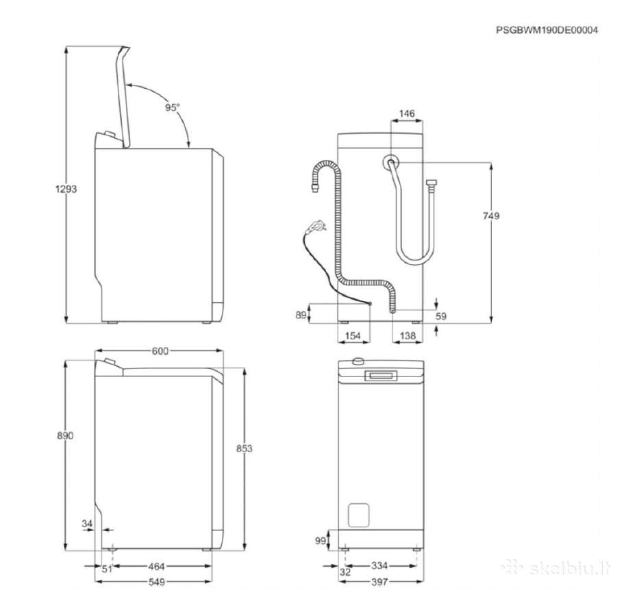 Aeg Powercare 8000 serija 40cm, 6-7kg ,E - nuotraukos Nr. 24