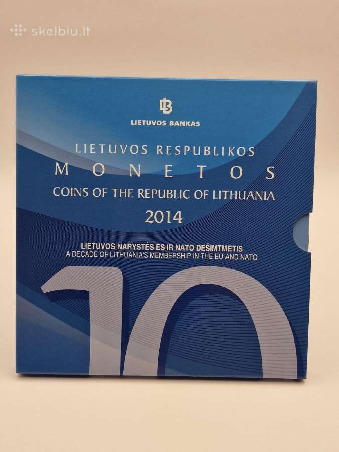 2014 Lietuva, Nato jubiliejus,lito monetų rinkinys