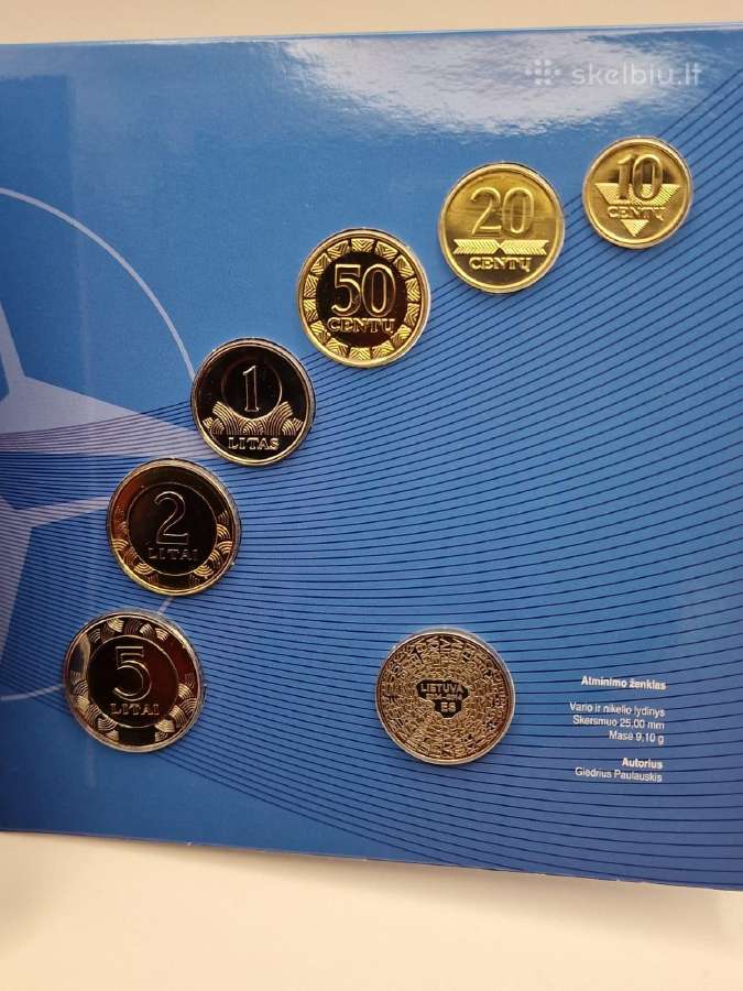 2014 Lietuva, Nato jubiliejus,lito monetų rinkinys - nuotraukos Nr. 2