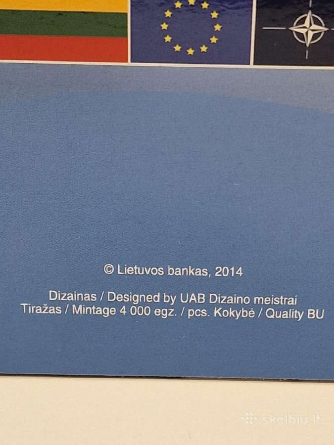 2014 Lietuva, Nato jubiliejus,lito monetų rinkinys - nuotraukos Nr. 4