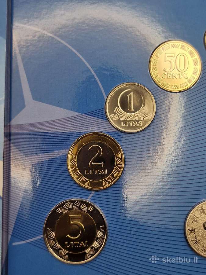 2014 Lietuva, Nato jubiliejus,lito monetų rinkinys - nuotraukos Nr. 3