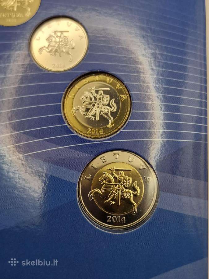 2014 Lietuva, Nato jubiliejus,lito monetų rinkinys - nuotraukos Nr. 6