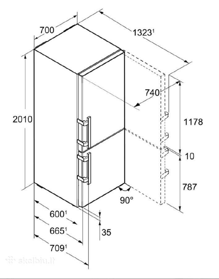 XXL 70cm pločio Cbnef 5735 Comfort su Biofresh 0c - nuotraukos Nr. 23