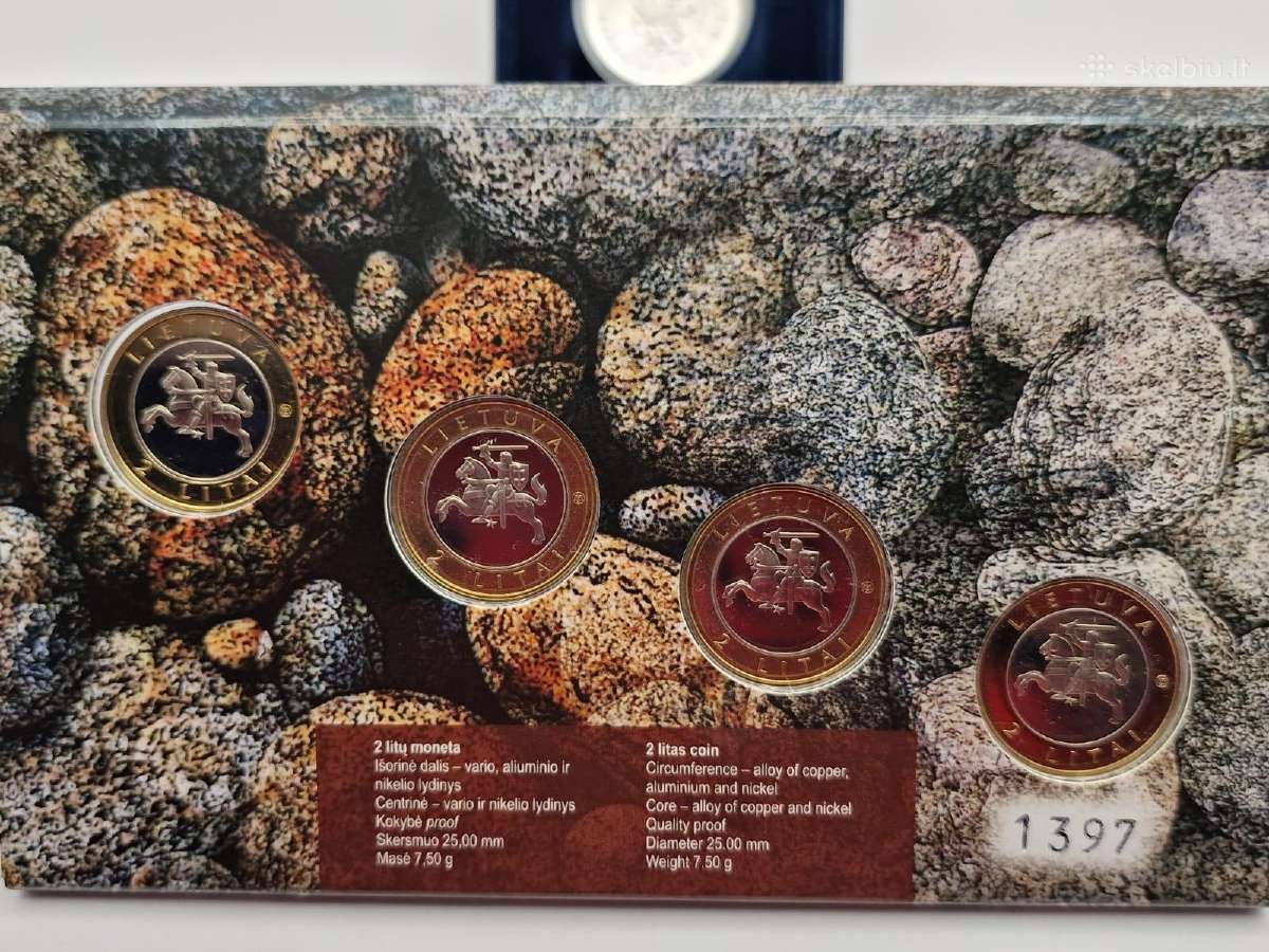 2013 m., numizmatinis litų monetų rinkinys - nuotraukos Nr. 10
