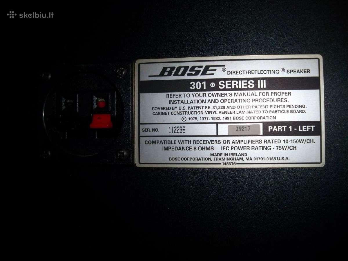 Bose 601 III,301series II, 2000 Lx, klassic 70 - nuotraukos Nr. 12