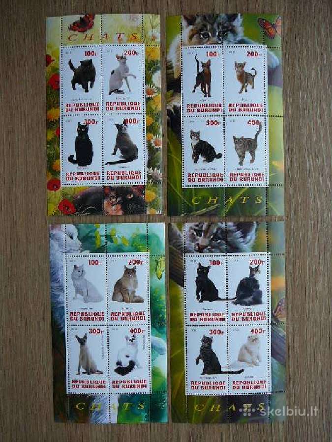 Kates Burundis 2010 4x blokai svarus g222/5a