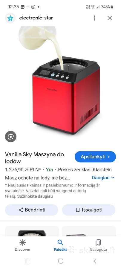 Ledų gaminimo mašina