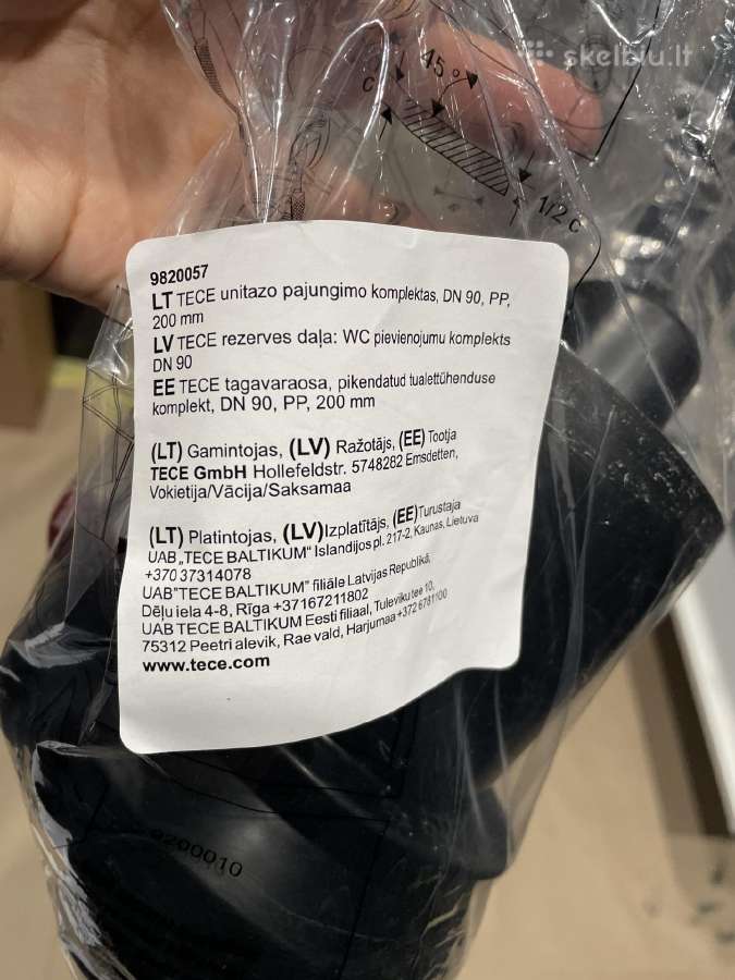 Tece vamzdžių rinkinys pakabinamam WC - nuotraukos Nr. 4