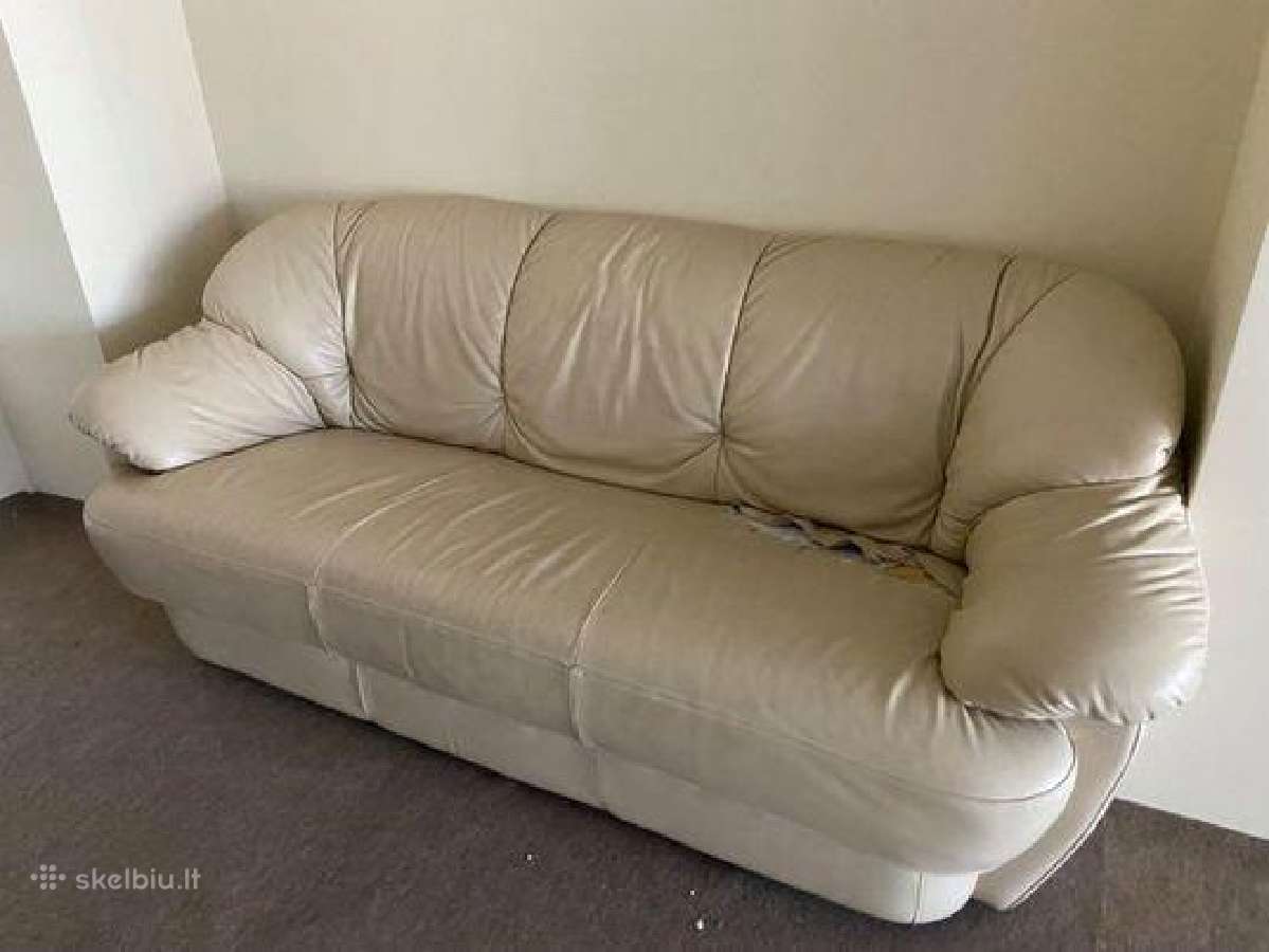 Atiduodama Dirbtinės odos sofa