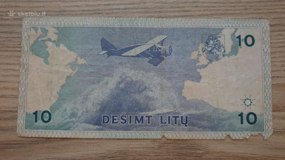1993 metų 10 litų - nuotraukos Nr. 2