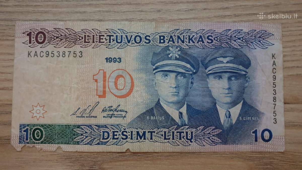 1993 metų 10 litų