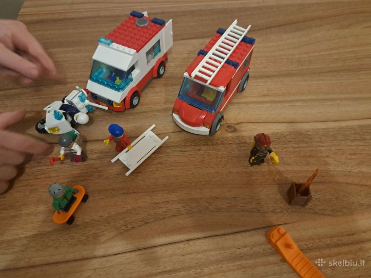 Lego 60023 greitoji,policijos motociklas, gaisrinė - nuotraukos Nr. 5
