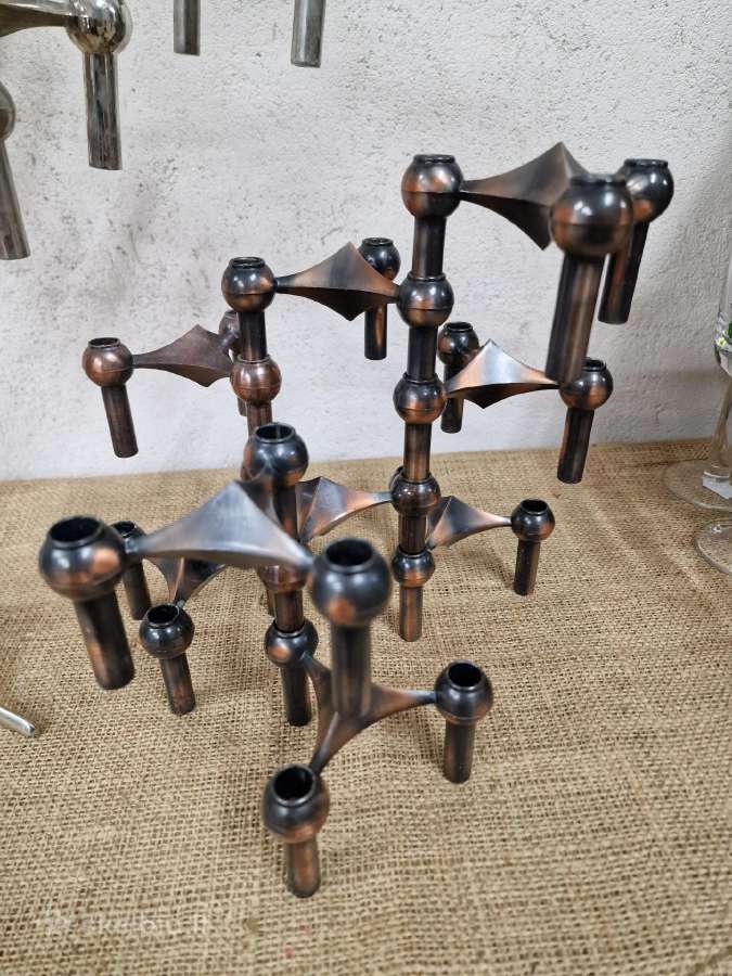 Vintažinės mid cetury modern . autorinės žvakidės - nuotraukos Nr. 6
