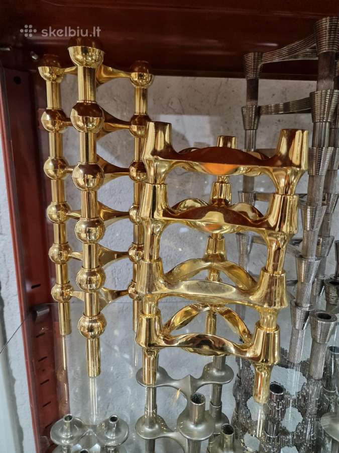 Vintažinės mid cetury modern . autorinės žvakidės - nuotraukos Nr. 24