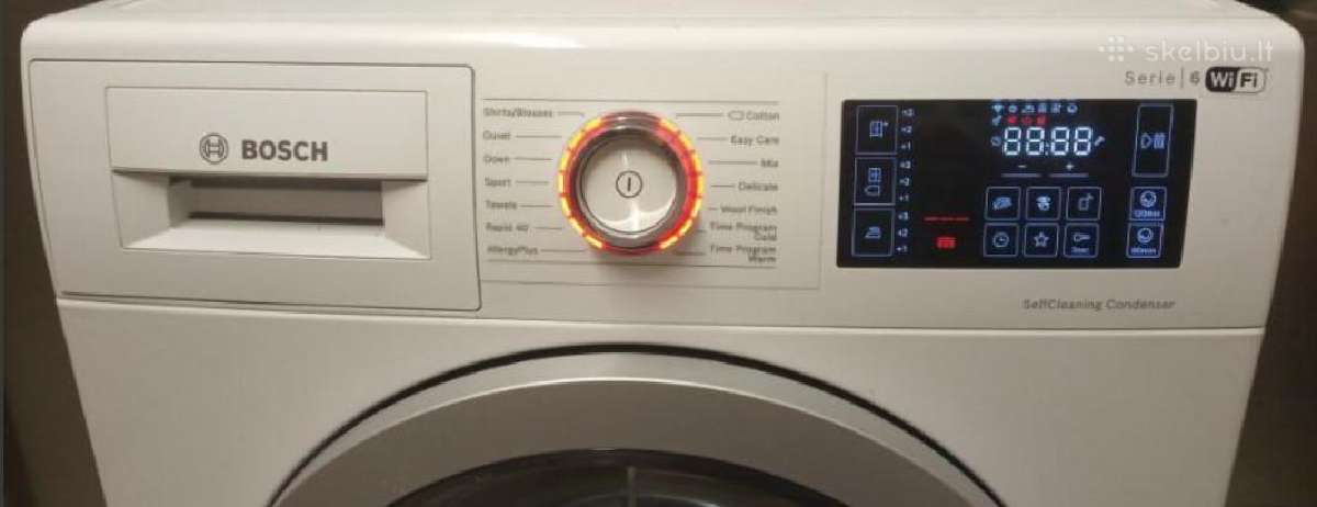 Bosch džiovyklė Wtu876bhsn