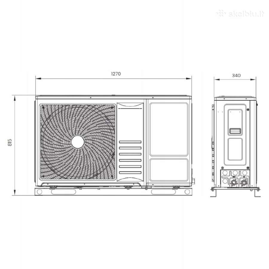 Šilumos siurbliai oras vanduo Hisense 8kw - nuotraukos Nr. 5