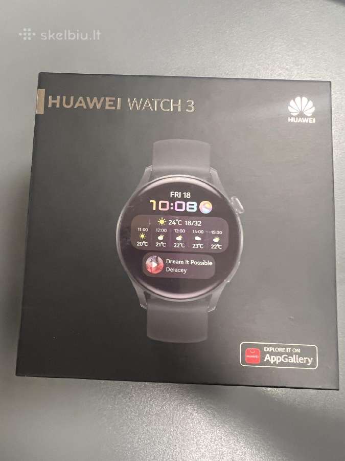 Huawei Watch 3 Lte Naujas,garantija