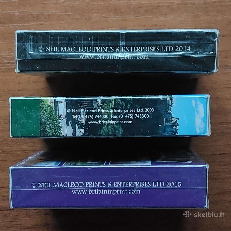 Kolekcinės žaidimų kortos su Škotijos vaizdais - nuotraukos Nr. 5