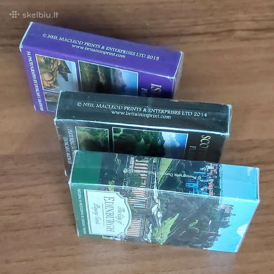Kolekcinės žaidimų kortos su Škotijos vaizdais - nuotraukos Nr. 8