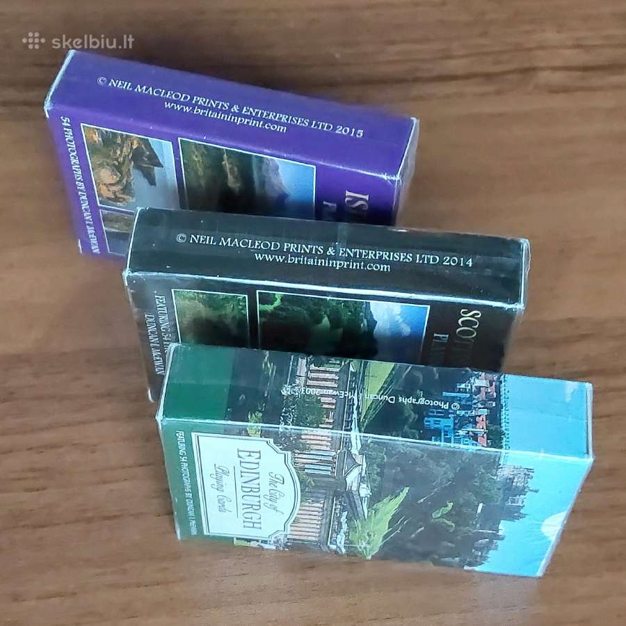 Kolekcinės žaidimų kortos su Škotijos vaizdais - nuotraukos Nr. 22