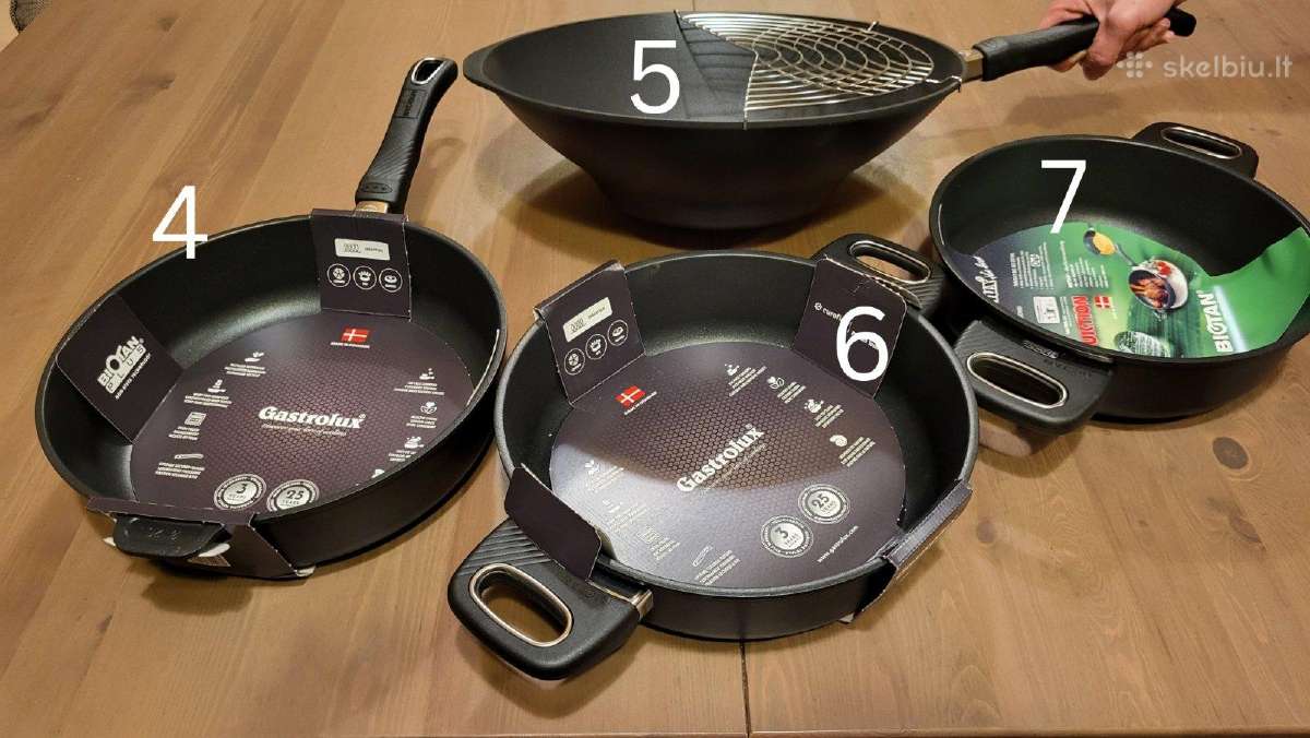 Daniškos Gastrolux keptuvės ir troškintuvai