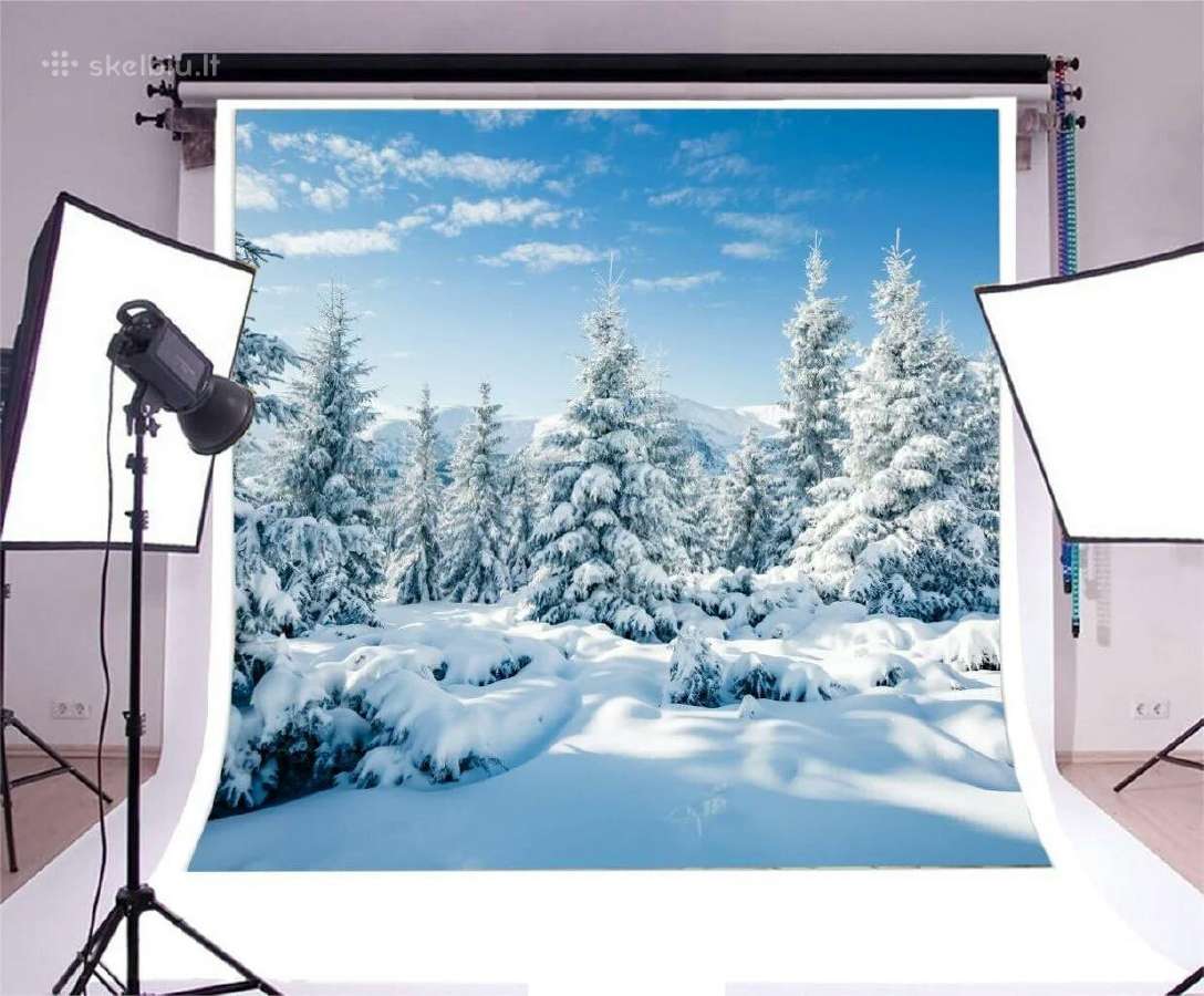 Fotografinis fonas Kalėdinis Žiema 3 x 3m
