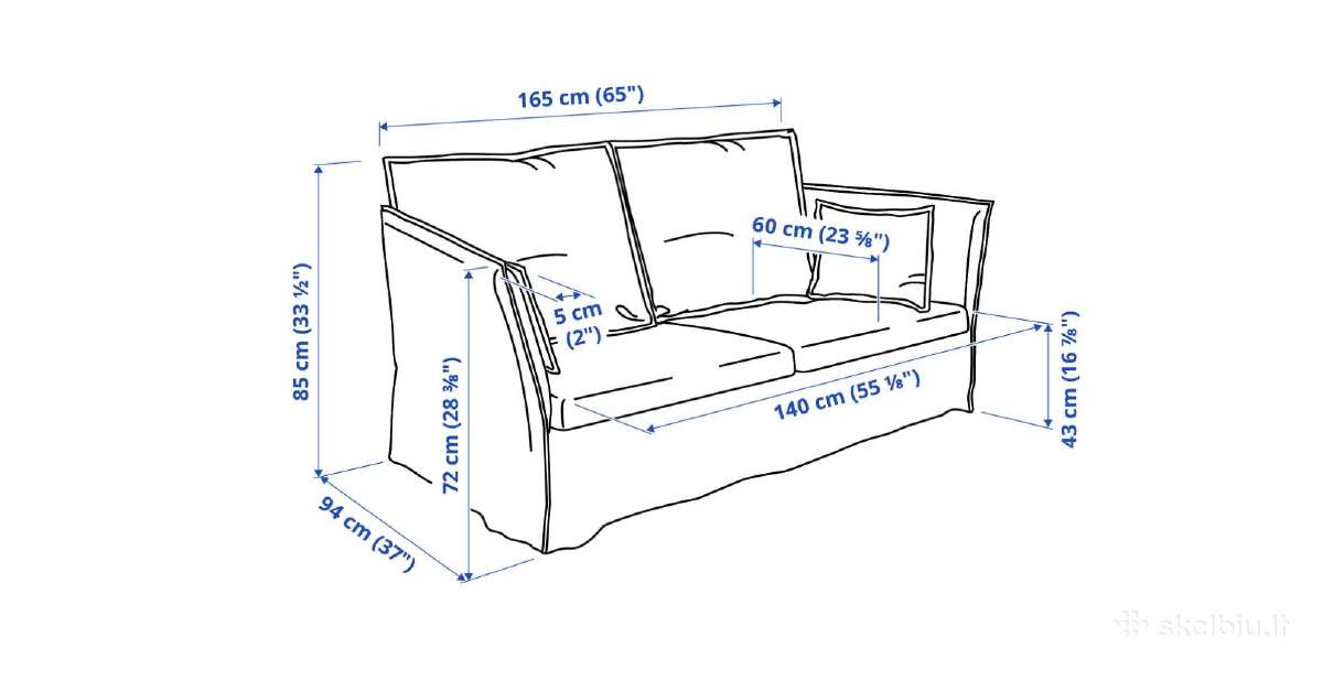 Ikea Backsälen sofa - nuotraukos Nr. 7