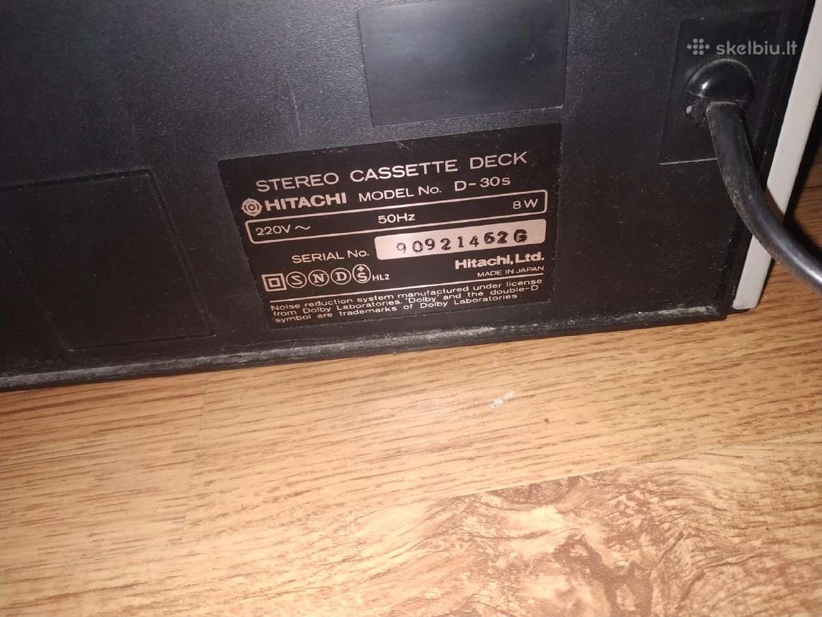 Kasetine deka magnetofonas Hitachi - nuotraukos Nr. 7