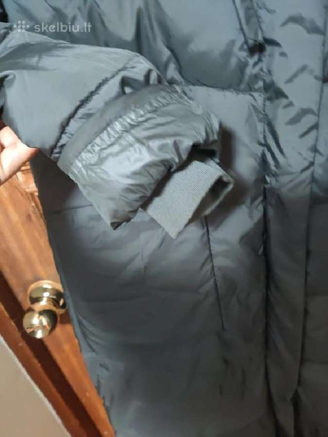 Chaki spalvos ilga žieminė striukė paltas (XL-XXL) - nuotraukos Nr. 7