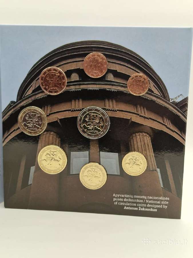 2022 m., Numizmatinis euro monetų rinkinys, Kaunas - nuotraukos Nr. 2