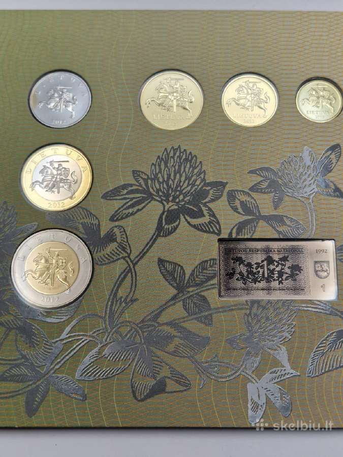 2012 m., Lietuva, Talonai, Lito monetų Bu rinkinys - nuotraukos Nr. 4