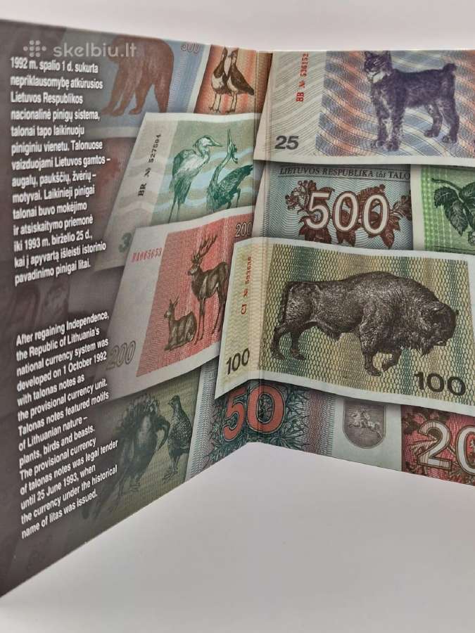 2012 m., Lietuva, Talonai, Lito monetų Bu rinkinys - nuotraukos Nr. 2