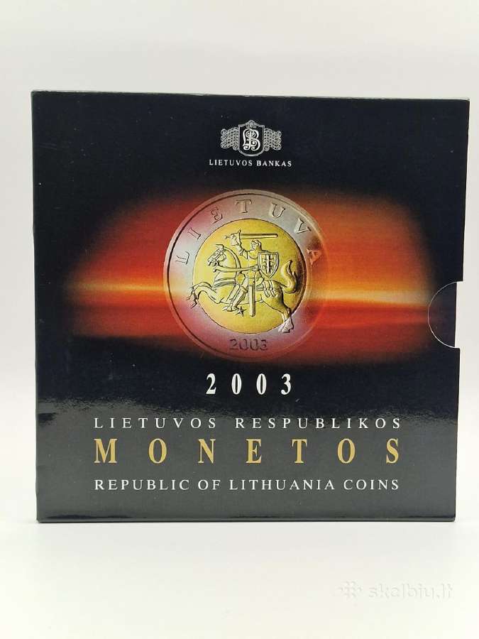 2003 m., Lietuva, Numizmatinis monetų rinkinys