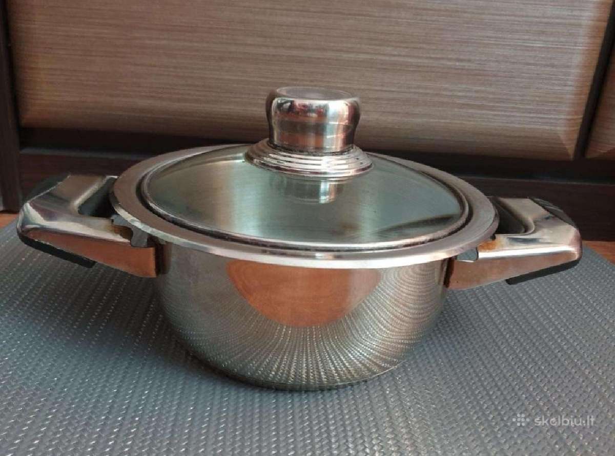 Nerūdijančiojo plieno puodas 1,5 l