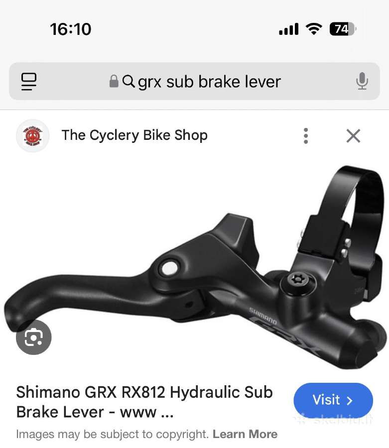 Shimano GRX brake sublevers - nuotraukos Nr. 2