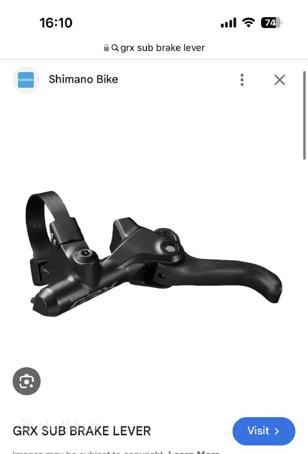 Shimano GRX brake sublevers - nuotraukos Nr. 3