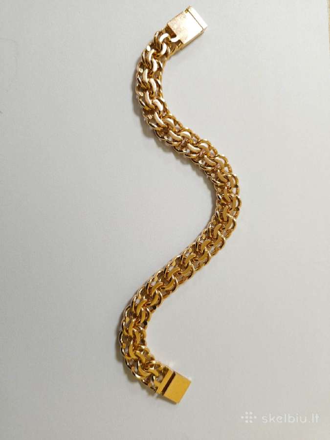 Nauja Auksinė Apyrankė Bismark 585/47,98gr/21,5cm - nuotraukos Nr. 2