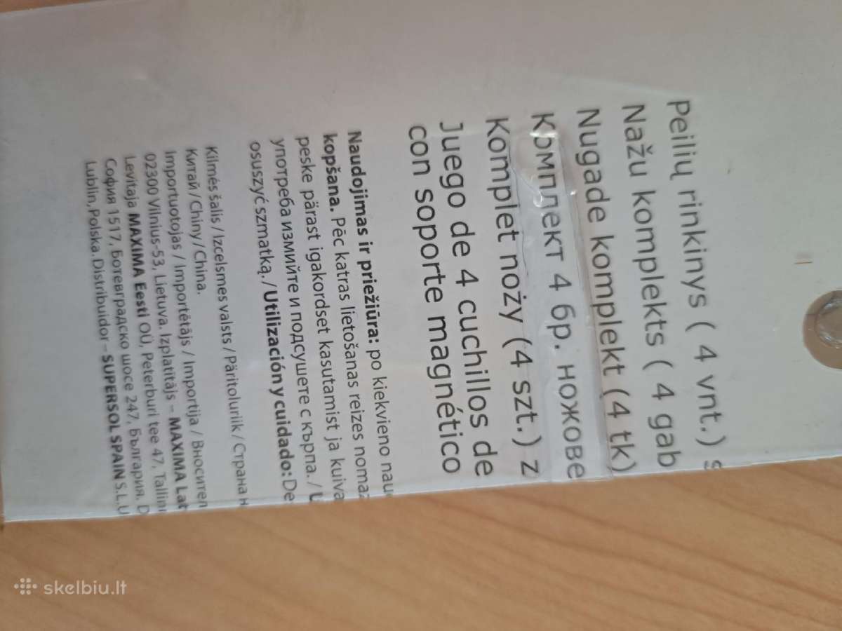 Šefo peilis ir magnetinis laikiklis - nuotraukos Nr. 4