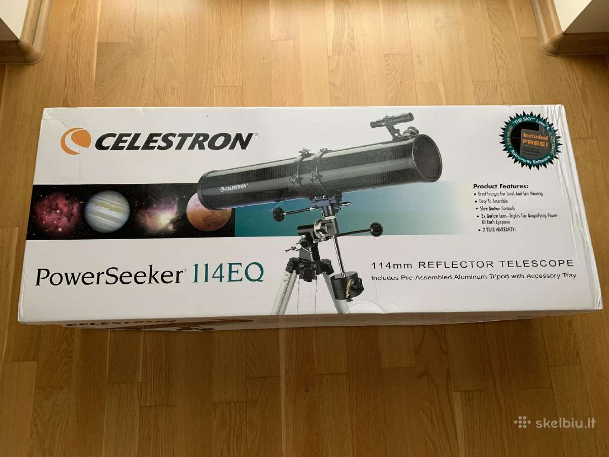 Parduodu teleskopą Celestron Powerseeker 114eq - Skelbiu.lt