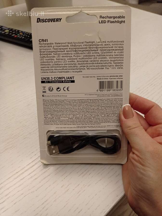 LED įkraunamas žibintuvėlis Gp Discovery - nuotraukos Nr. 4