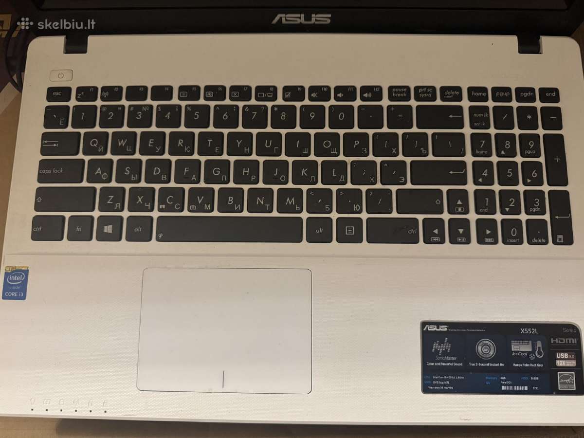 Asus nešiojamas kompiuteris - nuotraukos Nr. 2