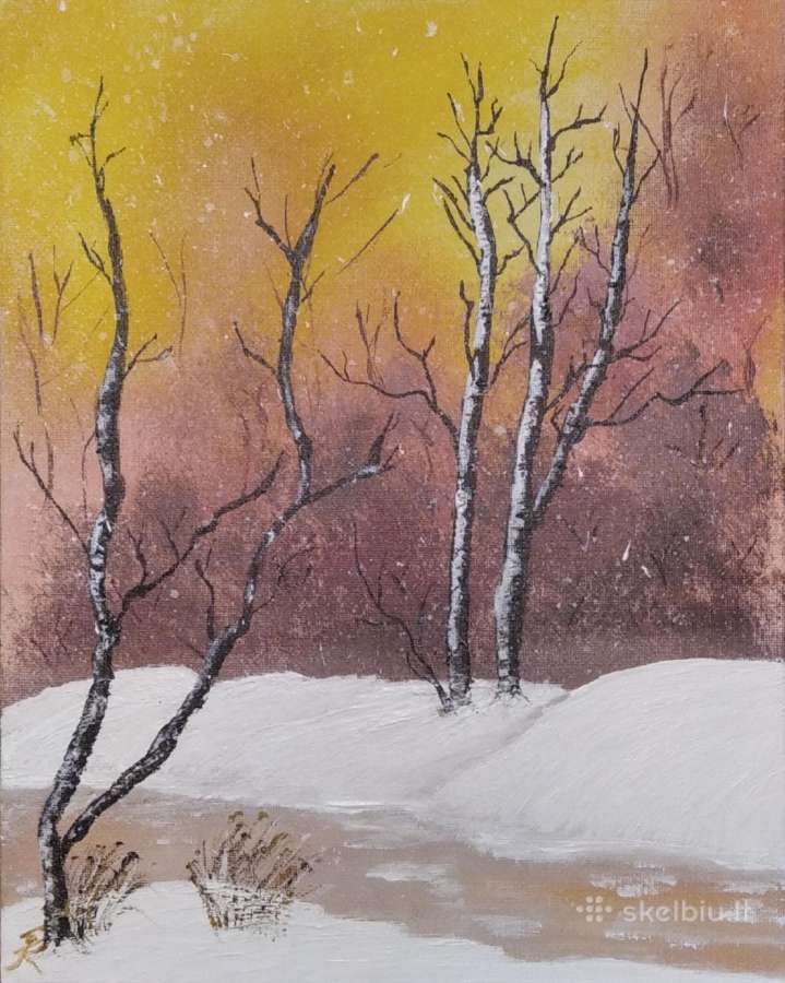 Paveikslas "Auksinė žiema"