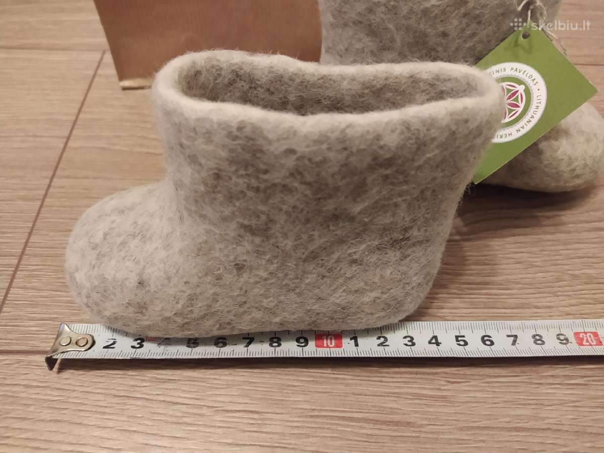 Nauji rankų darbo velti vaikiški batukai-veltiniai - nuotraukos Nr. 3