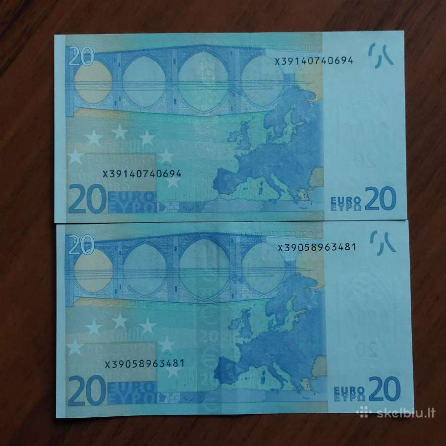 20 Euro 2002 ,Prefix X Germany ( būklė Unc ) - nuotraukos Nr. 3
