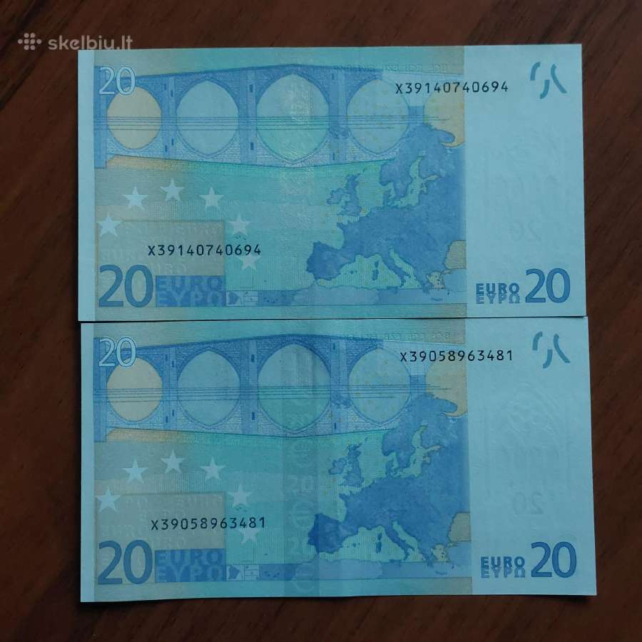 20 Euro 2002 ,Prefix X Germany ( būklė Unc ) - nuotraukos Nr. 5