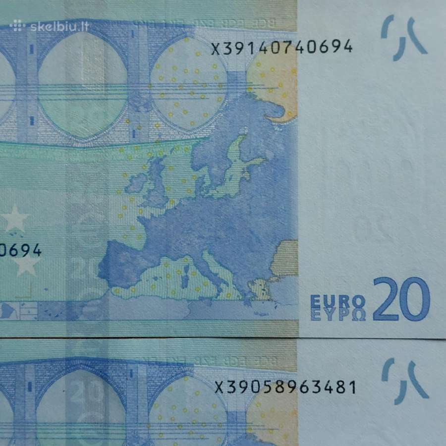 20 Euro 2002 ,Prefix X Germany ( būklė Unc ) - nuotraukos Nr. 6