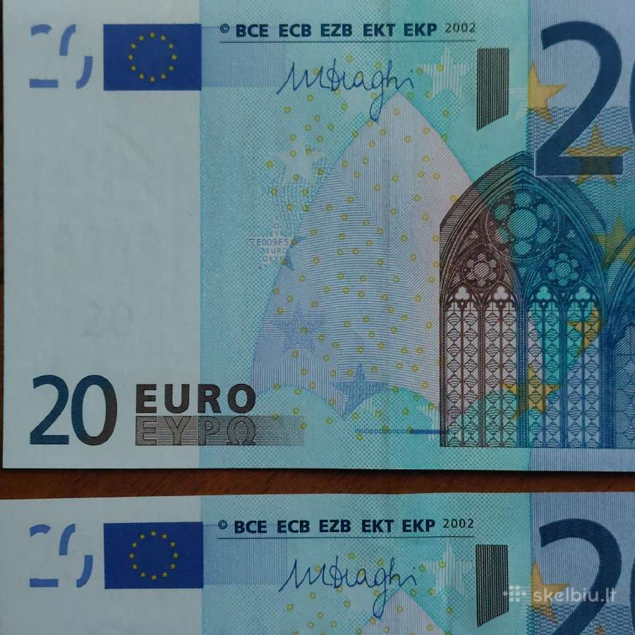 20 Euro 2002 ,Prefix X Germany ( būklė Unc ) - nuotraukos Nr. 8