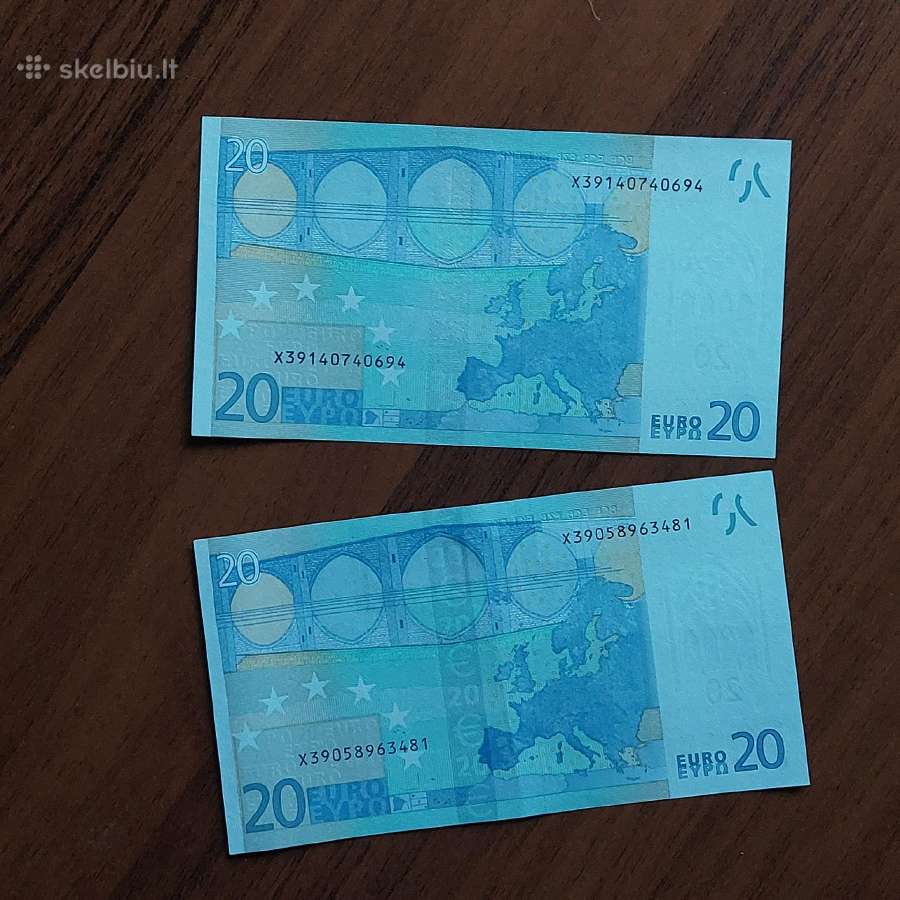 20 Euro 2002 ,Prefix X Germany ( būklė Unc ) - nuotraukos Nr. 10