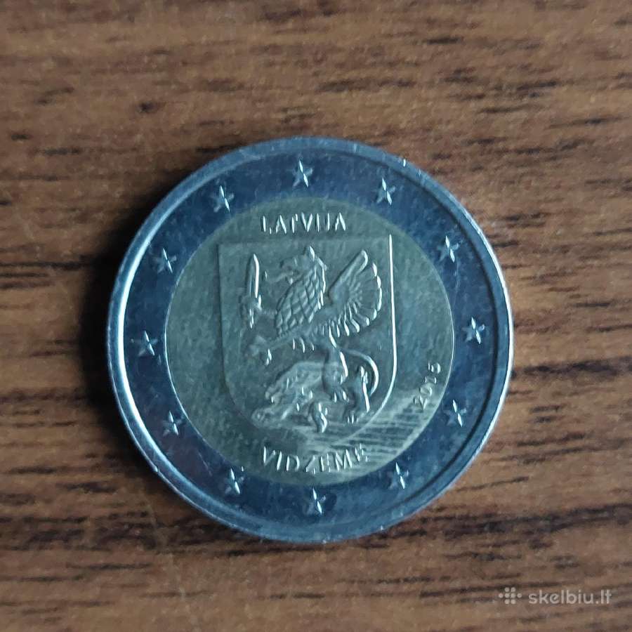 2 Euro 1985 - 2015 Latvia ,European flag . - nuotraukos Nr. 12