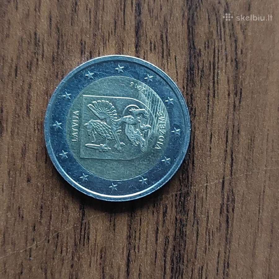 2 Euro 1985 - 2015 Latvia ,European flag . - nuotraukos Nr. 13